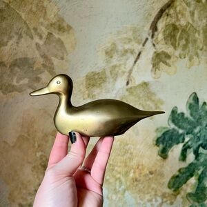 Vintage Brass Duck